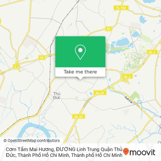 Bản đồ Cơm Tấm Mai Hương, ĐƯỜNG Linh Trung Quận Thủ Đức, Thành Phố Hồ Chí Minh