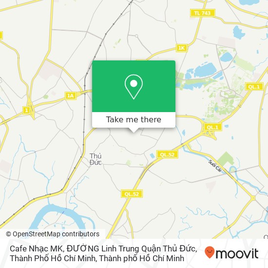 Bản đồ Cafe Nhạc MK, ĐƯỜNG Linh Trung Quận Thủ Đức, Thành Phố Hồ Chí Minh