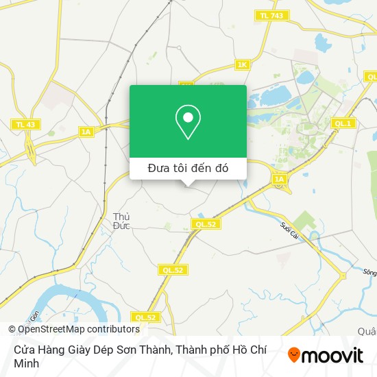 Bản đồ Cửa Hàng Giày Dép Sơn Thành