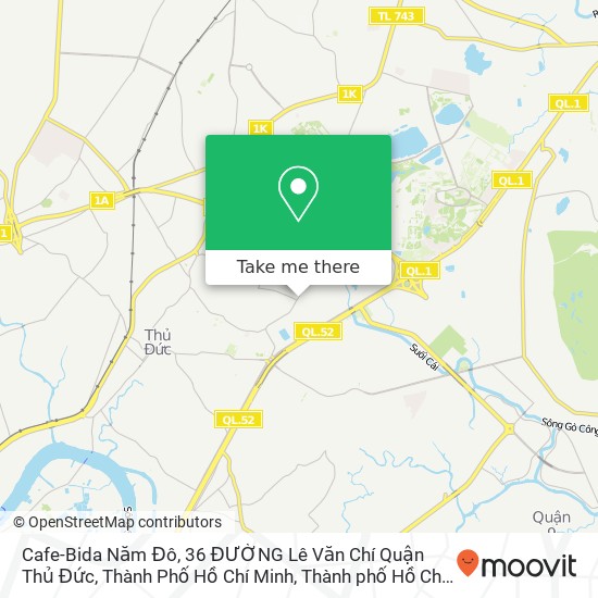 Bản đồ Cafe-Bida Năm Đô, 36 ĐƯỜNG Lê Văn Chí Quận Thủ Đức, Thành Phố Hồ Chí Minh