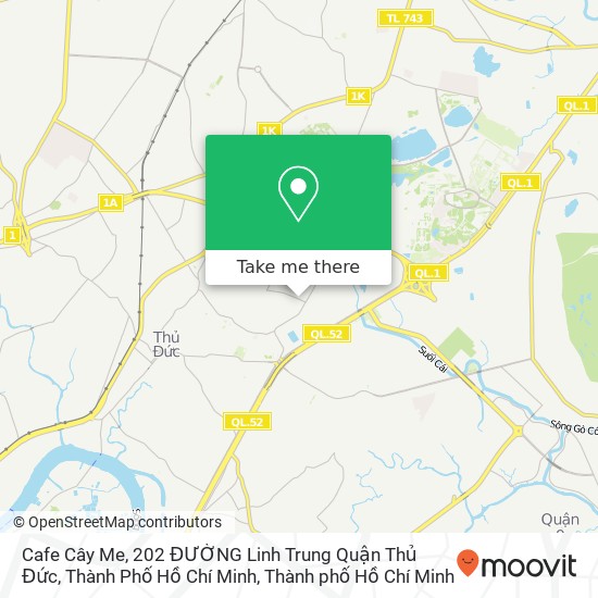 Bản đồ Cafe Cây Me, 202 ĐƯỜNG Linh Trung Quận Thủ Đức, Thành Phố Hồ Chí Minh