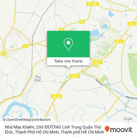 Bản đồ Nhà May Khiêm, 206 ĐƯỜNG Linh Trung Quận Thủ Đức, Thành Phố Hồ Chí Minh