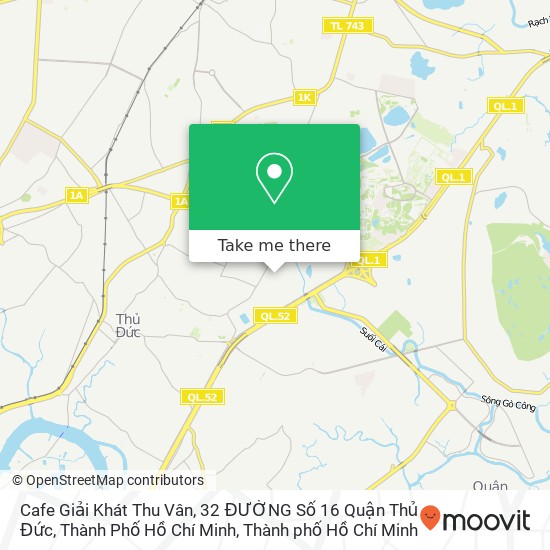Bản đồ Cafe Giải Khát Thu Vân, 32 ĐƯỜNG Số 16 Quận Thủ Đức, Thành Phố Hồ Chí Minh