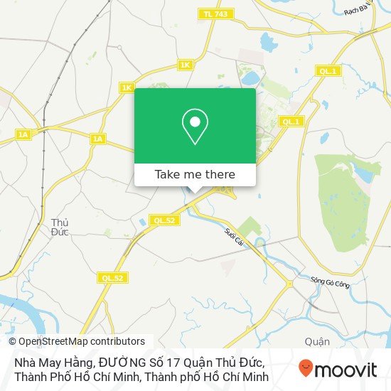 Bản đồ Nhà May Hằng, ĐƯỜNG Số 17 Quận Thủ Đức, Thành Phố Hồ Chí Minh
