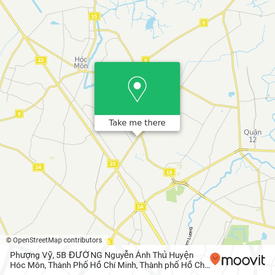 Bản đồ Phượng Vỹ, 5B ĐƯỜNG Nguyễn Ảnh Thủ Huyện Hóc Môn, Thành Phố Hồ Chí Minh