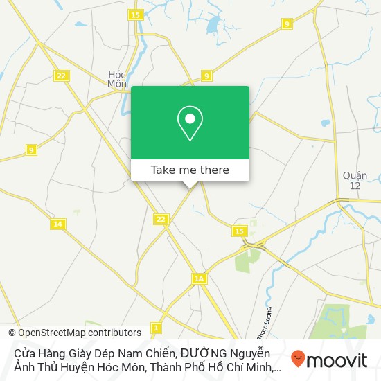 Bản đồ Cửa Hàng Giày Dép Nam Chiến, ĐƯỜNG Nguyễn Ảnh Thủ Huyện Hóc Môn, Thành Phố Hồ Chí Minh