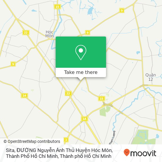 Bản đồ Sita, ĐƯỜNG Nguyễn Ảnh Thủ Huyện Hóc Môn, Thành Phố Hồ Chí Minh