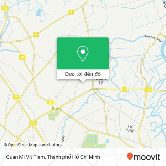 Bản đồ Quan Mi Vit Tiem, TTH 07 Quận 12, Thành Phố Hồ Chí Minh
