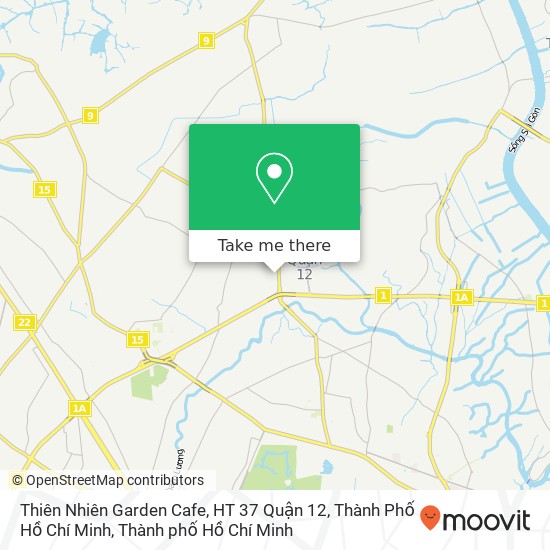 Bản đồ Thiên Nhiên Garden Cafe, HT 37 Quận 12, Thành Phố Hồ Chí Minh
