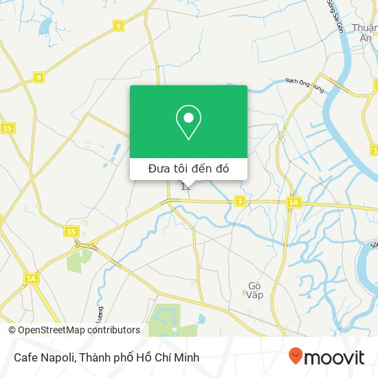 Bản đồ Cafe Napoli, Quận 12, Thành Phố Hồ Chí Minh