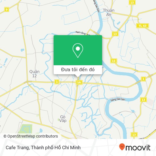 Bản đồ Cafe Trang, ĐƯỜNG Hà Huy Giáp Quận 12, Thành Phố Hồ Chí Minh
