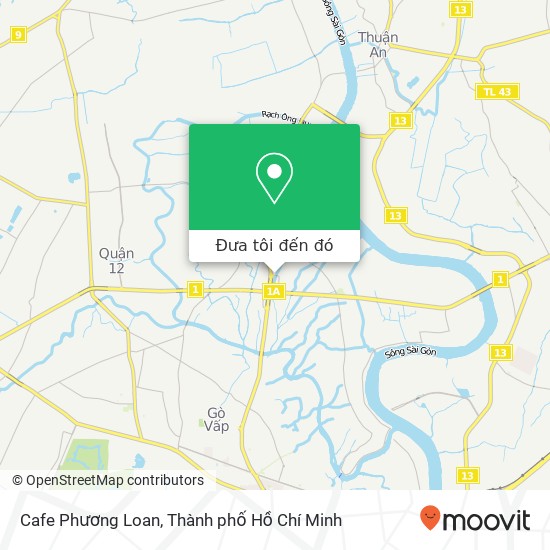Bản đồ Cafe Phương Loan, ĐƯỜNG Hà Huy Giáp Quận 12, Thành Phố Hồ Chí Minh