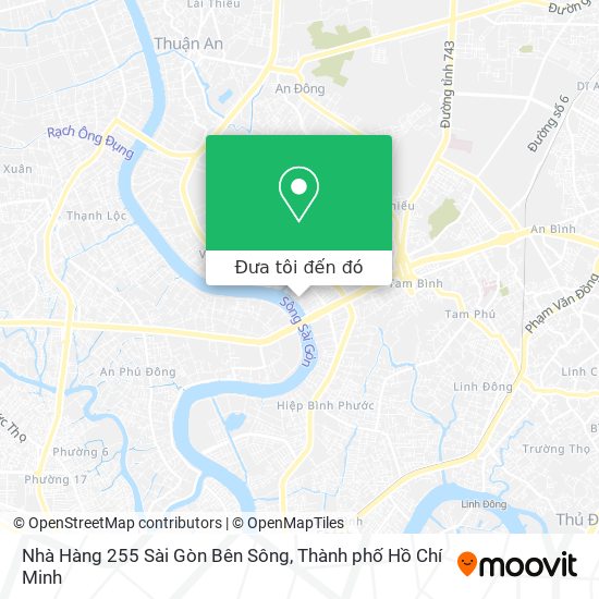 Bản đồ Nhà Hàng 255 Sài Gòn Bên Sông