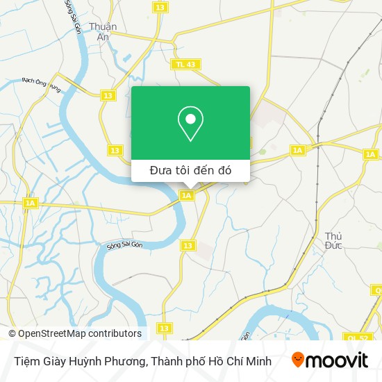 Bản đồ Tiệm Giày Huỳnh Phương