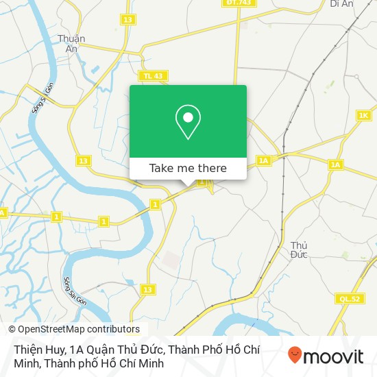 Bản đồ Thiện Huy, 1A Quận Thủ Đức, Thành Phố Hồ Chí Minh