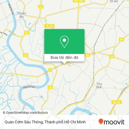 Bản đồ Quán Cơm Sáu Thông, 17 ĐƯỜNG Gò Dưa Quận Thủ Đức, Thành Phố Hồ Chí Minh