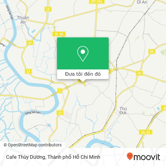 Bản đồ Cafe Thùy Dương, Quận Thủ Đức, Thành Phố Hồ Chí Minh