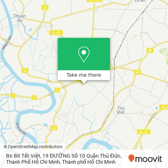 Bản đồ Bò Bít Tết Việt, 19 ĐƯỜNG Số 10 Quận Thủ Đức, Thành Phố Hồ Chí Minh