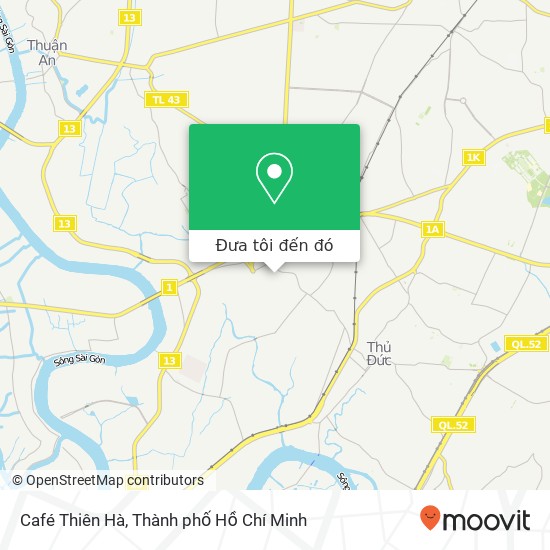 Bản đồ Café Thiên Hà, HẺM 1 Đường Số 8 Quận Thủ Đức, Thành Phố Hồ Chí Minh