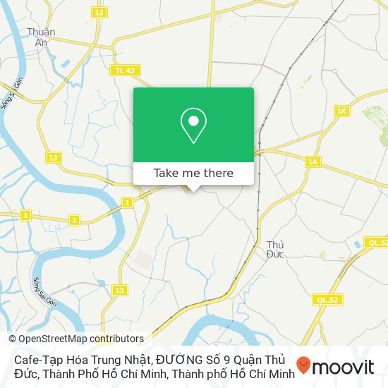 Bản đồ Cafe-Tạp Hóa Trung Nhật, ĐƯỜNG Số 9 Quận Thủ Đức, Thành Phố Hồ Chí Minh