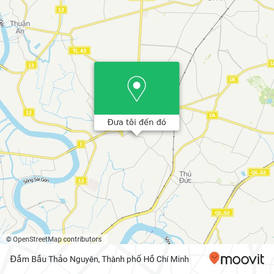 Bản đồ Đầm Bầu Thảo Nguyên, 617 ĐƯỜNG Tô Ngọc Vân Quận Thủ Đức, Thành Phố Hồ Chí Minh