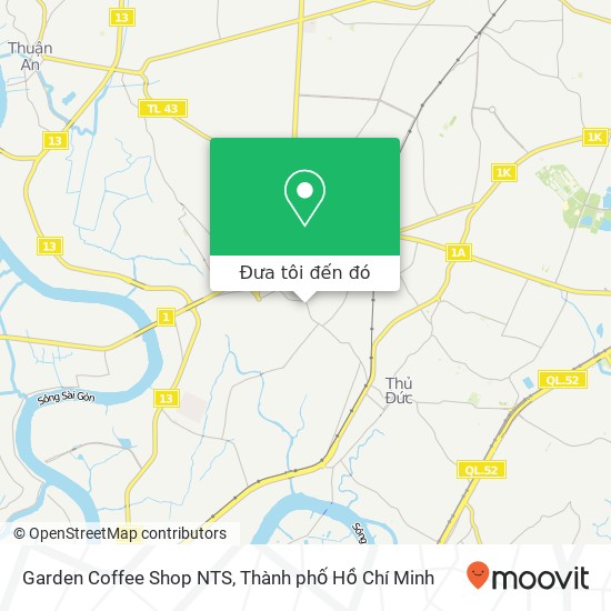 Bản đồ Garden Coffee Shop NTS, ĐƯỜNG Tô Ngọc Vân Quận Thủ Đức, Thành Phố Hồ Chí Minh