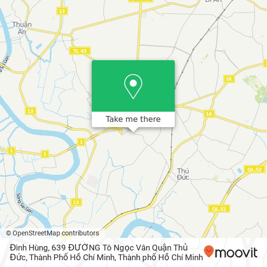 Bản đồ Đình Hùng, 639 ĐƯỜNG Tô Ngọc Vân Quận Thủ Đức, Thành Phố Hồ Chí Minh
