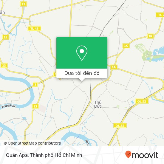 Bản đồ Quán Apa, 54 ĐƯỜNG Phú Châu Quận Thủ Đức, Thành Phố Hồ Chí Minh