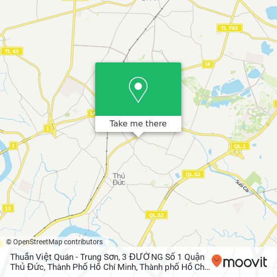 Bản đồ Thuần Việt Quán - Trung Sơn, 3 ĐƯỜNG Số 1 Quận Thủ Đức, Thành Phố Hồ Chí Minh