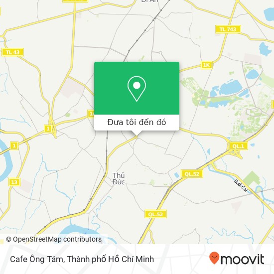 Bản đồ Cafe Ông Tám, 1290 ĐƯỜNG Kha Vạn Cân Quận Thủ Đức, Thành Phố Hồ Chí Minh