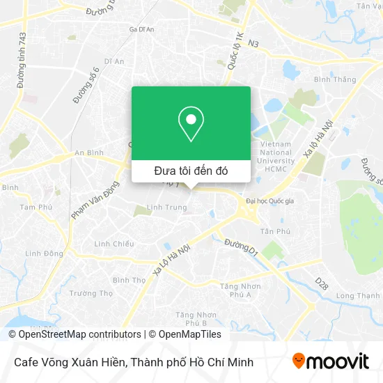 Bản đồ Cafe Võng Xuân Hiền