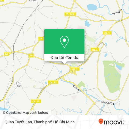 Bản đồ Quán Tuyết Lan, 996 1A Quận Thủ Đức, Thành Phố Hồ Chí Minh