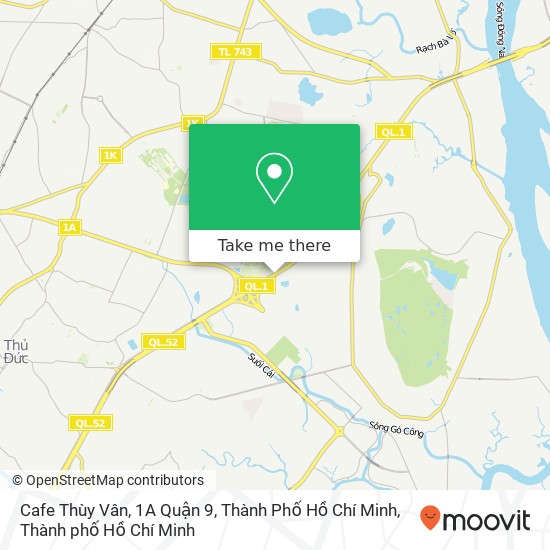 Bản đồ Cafe Thùy Vân, 1A Quận 9, Thành Phố Hồ Chí Minh