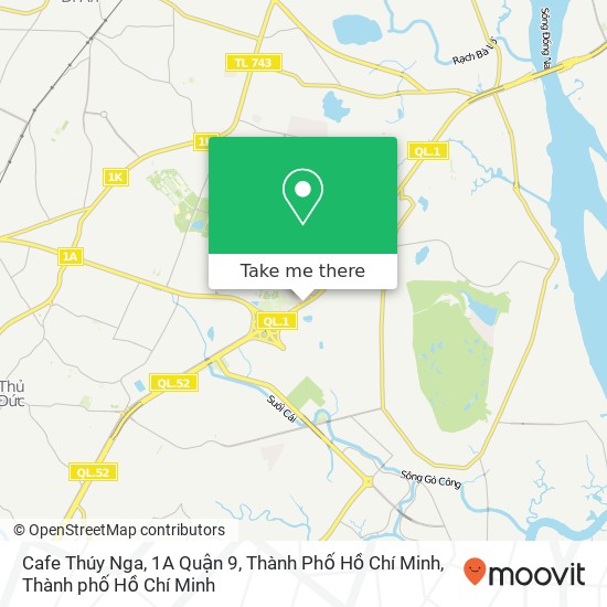 Bản đồ Cafe Thúy Nga, 1A Quận 9, Thành Phố Hồ Chí Minh