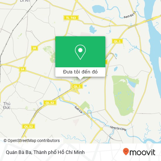 Bản đồ Quán Bà Ba, Quận Thủ Đức, Thành Phố Hồ Chí Minh