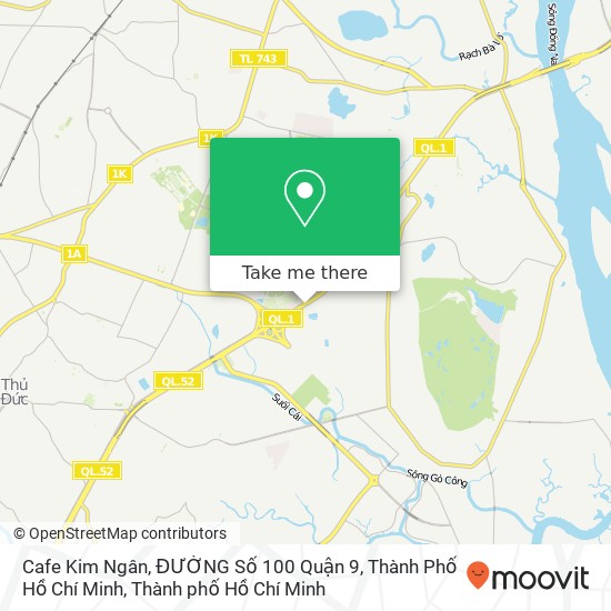 Bản đồ Cafe Kim Ngân, ĐƯỜNG Số 100 Quận 9, Thành Phố Hồ Chí Minh