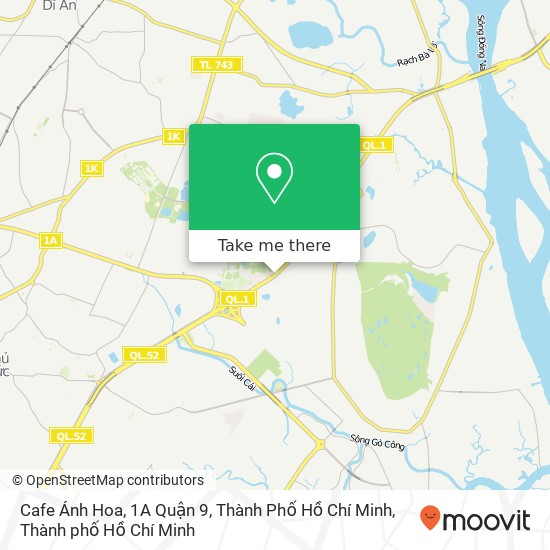 Bản đồ Cafe Ánh Hoa, 1A Quận 9, Thành Phố Hồ Chí Minh