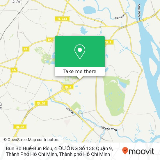 Bản đồ Bún Bò Huế-Bún Riêu, 4 ĐƯỜNG Số 138 Quận 9, Thành Phố Hồ Chí Minh