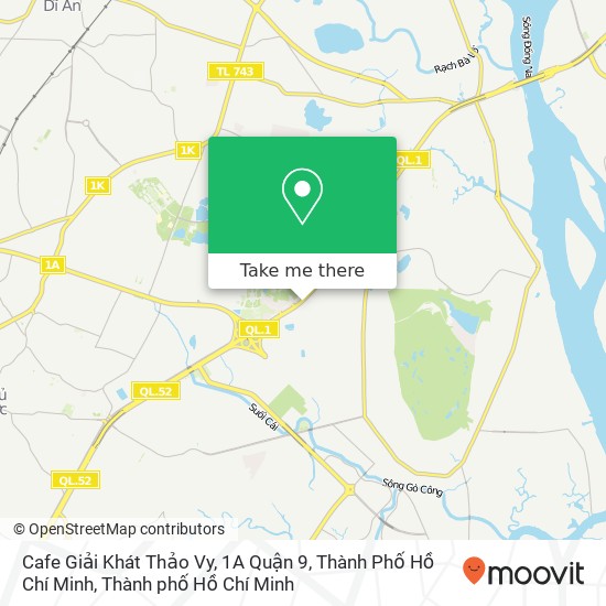 Bản đồ Cafe Giải Khát Thảo Vy, 1A Quận 9, Thành Phố Hồ Chí Minh