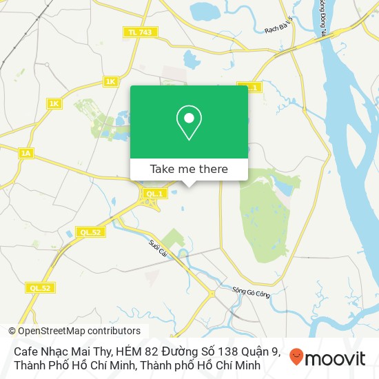 Bản đồ Cafe Nhạc Mai Thy, HẺM 82 Đường Số 138 Quận 9, Thành Phố Hồ Chí Minh
