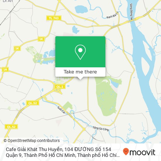 Bản đồ Cafe Giải Khát Thu Huyền, 104 ĐƯỜNG Số 154 Quận 9, Thành Phố Hồ Chí Minh