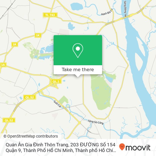 Bản đồ Quán Ăn Gia Đình Thôn Trang, 203 ĐƯỜNG Số 154 Quận 9, Thành Phố Hồ Chí Minh