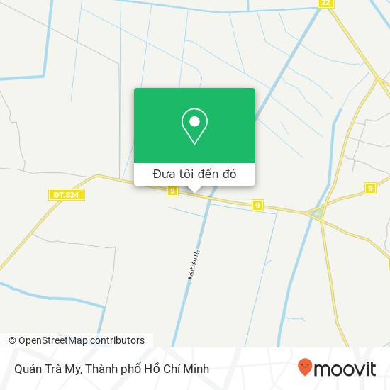 Bản đồ Quán Trà My, ĐƯỜNG Nguyễn Văn Bứa Huyện Hóc Môn, Thành Phố Hồ Chí Minh