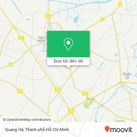 Bản đồ Quang Hà, ĐƯỜNG Tô Ký Huyện Hóc Môn, Thành Phố Hồ Chí Minh