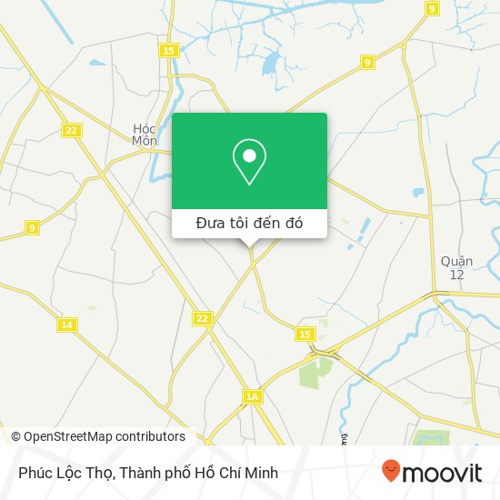 Bản đồ Phúc Lộc Thọ, 1 ĐƯỜNG Tô Ký Huyện Hóc Môn, Thành Phố Hồ Chí Minh