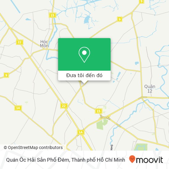 Bản đồ Quán Ốc Hải Sản Phố Đêm, ĐƯỜNG Nguyễn Ảnh Thủ Quận 12, Thành Phố Hồ Chí Minh