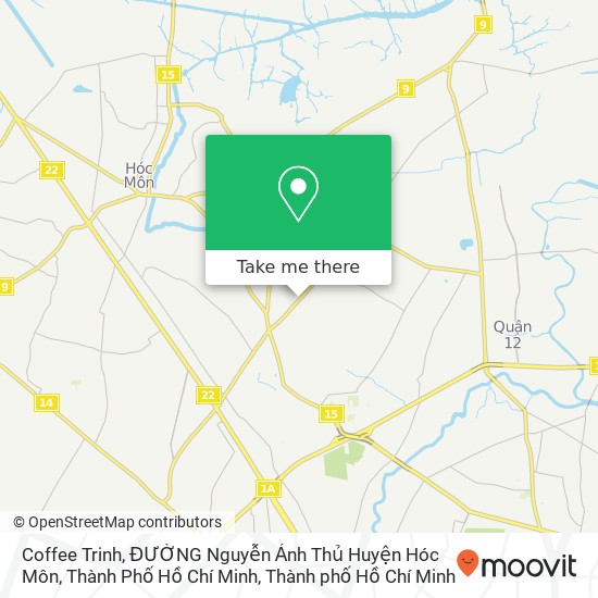 Bản đồ Coffee Trinh, ĐƯỜNG Nguyễn Ảnh Thủ Huyện Hóc Môn, Thành Phố Hồ Chí Minh