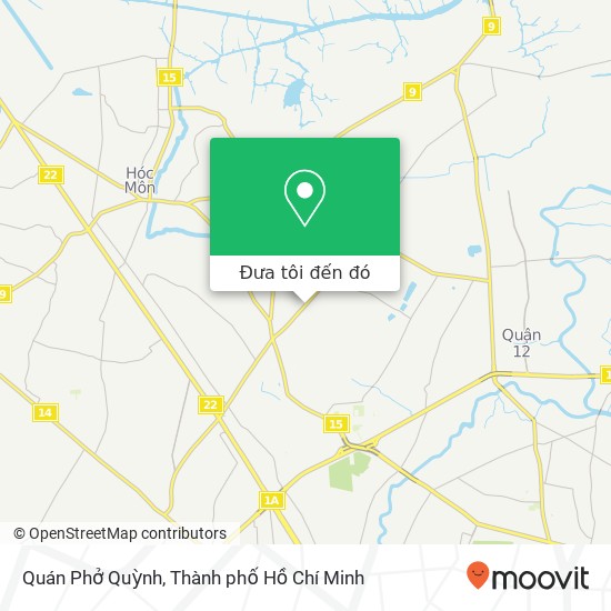 Bản đồ Quán Phở Quỳnh, ĐƯỜNG Nguyễn Ảnh Thủ Quận 12, Thành Phố Hồ Chí Minh