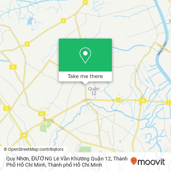 Bản đồ Quy Nhơn, ĐƯỜNG Lê Văn Khương Quận 12, Thành Phố Hồ Chí Minh