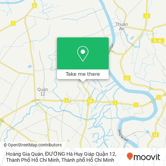 Bản đồ Hoàng Gia Quán, ĐƯỜNG Hà Huy Giáp Quận 12, Thành Phố Hồ Chí Minh